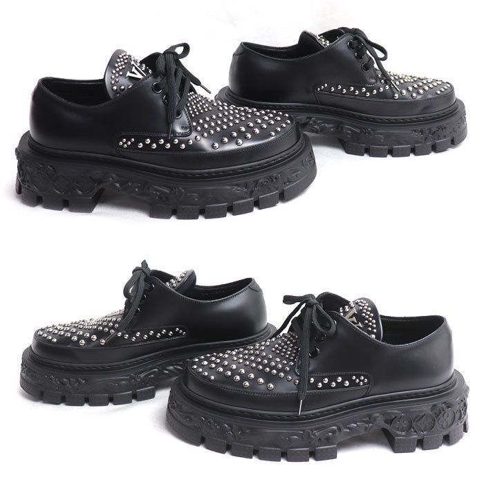 LOUIS VUITTON ルイ・ヴィトン バロック・ライン ダービー ブラック DI0233 7 メンズ【中古】【極美品】