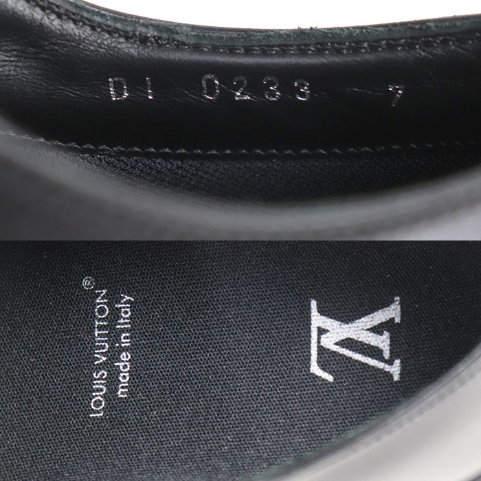 LOUIS VUITTON ルイ・ヴィトン バロック・ライン ダービー ブラック DI0233 7 メンズ【中古】【極美品】