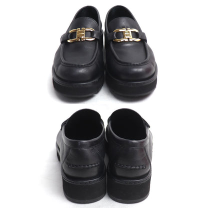 Salvatore Ferragamo サルヴァトーレフェラガモ ガンチーニ モカシン ローファー ブラック 01H682 769287 レディース【中古】【美品】
