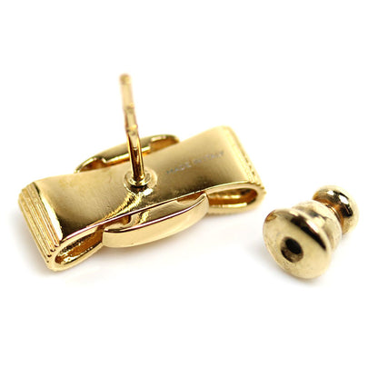 Salvatore Ferragamo サルヴァトーレフェラガモ 真鍮 ヴァラ ピアス 760546 998984 3.8g レディース【中古】
