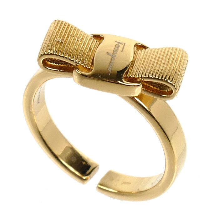 Salvatore Ferragamo サルヴァトーレフェラガモ 真鍮 ヴァラ リング・指輪 760545 998983 11号 52 3.5g レディース【中古】