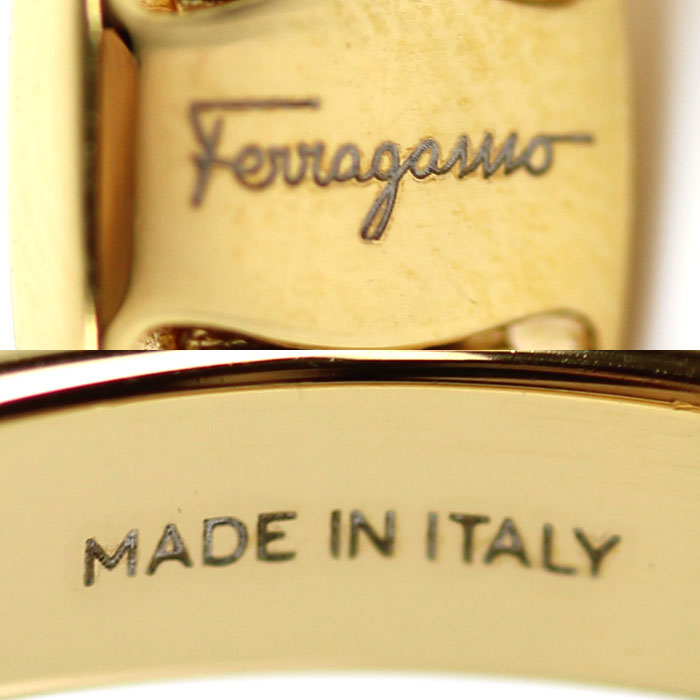 Salvatore Ferragamo サルヴァトーレフェラガモ 真鍮 ヴァラ リング・指輪 760545 998983 11号 52 3.5g レディース【中古】