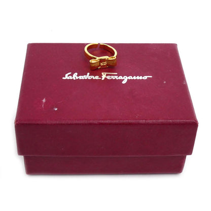 Salvatore Ferragamo サルヴァトーレフェラガモ 真鍮 ヴァラ リング・指輪 760545 998983 11号 52 3.5g レディース【中古】