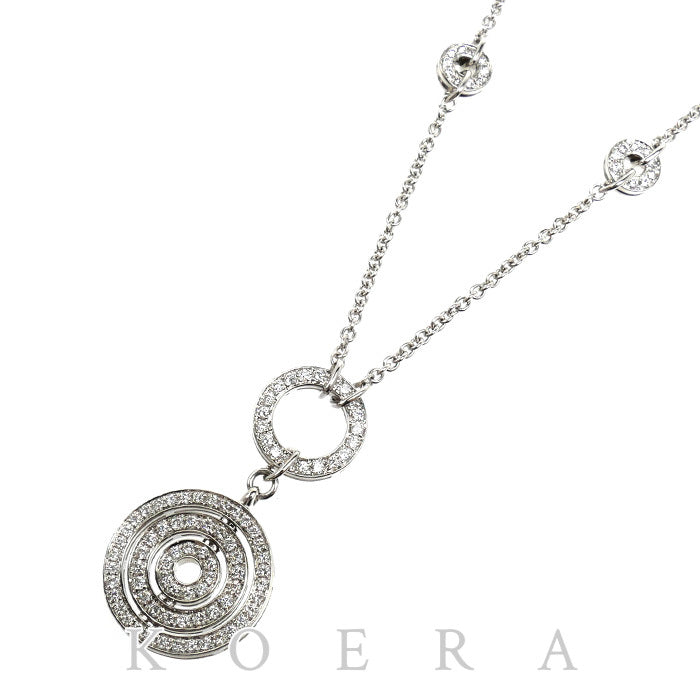 BVLGARI ブルガリ K18WG ホワイトゴールド アストラーレ チェルキ ネックレス ダイヤモンド 23.0g 38/41/44/47cm レディース【中古】【美品】