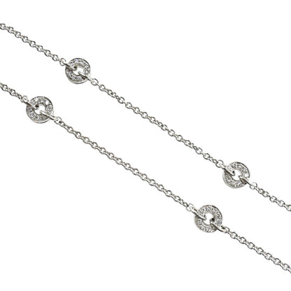 BVLGARI ブルガリ K18WG ホワイトゴールド アストラーレ チェルキ ネックレス ダイヤモンド 23.0g 38/41/44/47cm レディース【中古】【美品】
