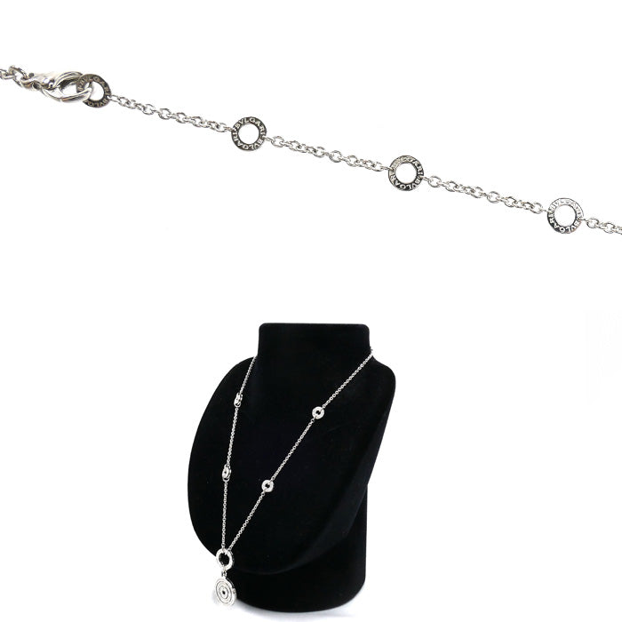 BVLGARI ブルガリ K18WG ホワイトゴールド アストラーレ チェルキ ネックレス ダイヤモンド 23.0g 38/41/44/47cm レディース【中古】【美品】