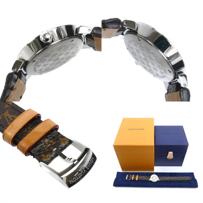 LOUIS VUITTON ルイ・ヴィトン タンブールスリム 8PD 腕時計 電池式 Q12MG TL3107 レディース【中古】【美品】
