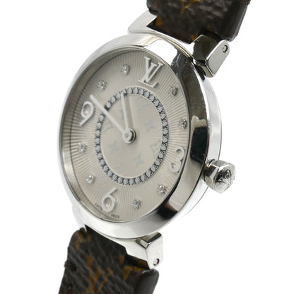 LOUIS VUITTON ルイ・ヴィトン タンブールスリム 8PD 腕時計 電池式 Q12MG TL3107 レディース【中古】【美品】