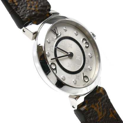 LOUIS VUITTON ルイ・ヴィトン タンブールスリム 8PD 腕時計 電池式 Q12MG TL3107 レディース【中古】【美品】