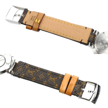 LOUIS VUITTON ルイ・ヴィトン タンブールスリム 8PD 腕時計 電池式 Q12MG TL3107 レディース【中古】【美品】