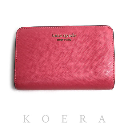 Kate Spade ケイトスペード スペンサー コンパクト 二つ折り財布 ピンク PWR00279 アウトレット レディース【中古】