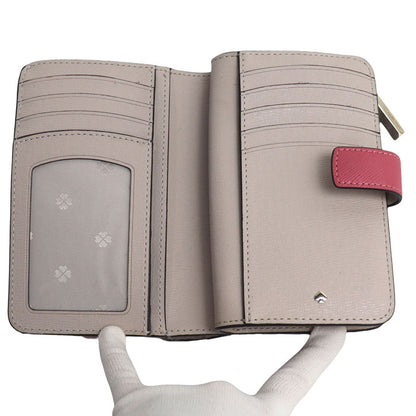 Kate Spade ケイトスペード スペンサー コンパクト 二つ折り財布 ピンク PWR00279 アウトレット レディース【中古】