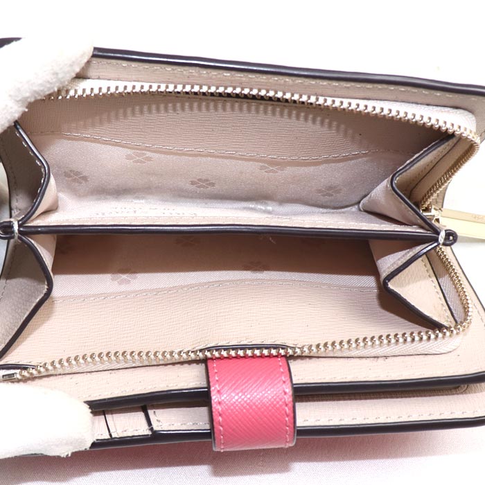 Kate Spade ケイトスペード スペンサー コンパクト 二つ折り財布 ピンク PWR00279 アウトレット レディース【中古】