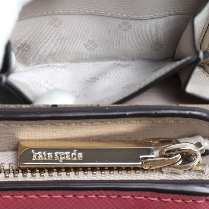 Kate Spade ケイトスペード スペンサー コンパクト 二つ折り財布 ピンク PWR00279 アウトレット レディース【中古】