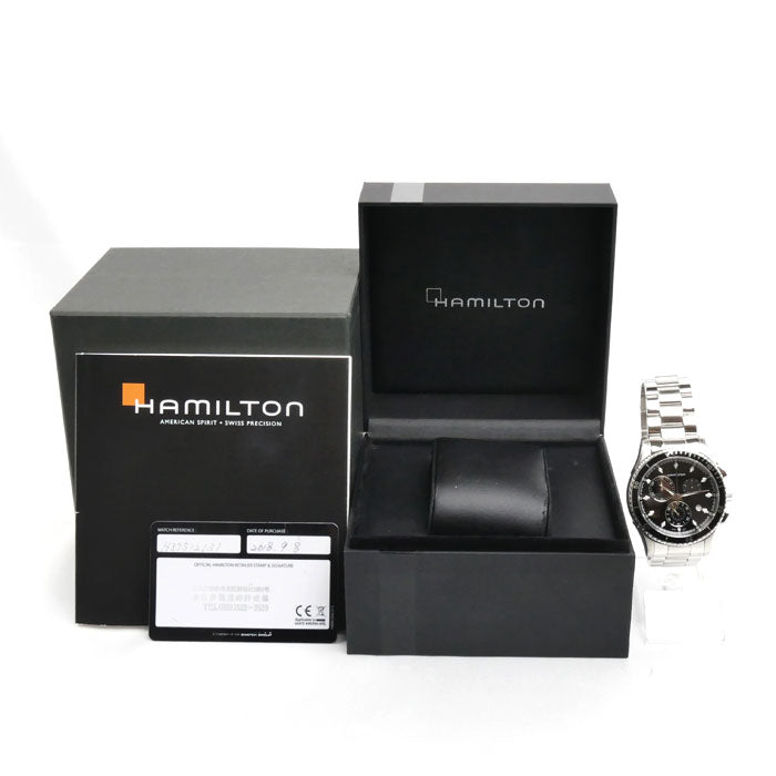 HAMILTON ハミルトン ジャズマスター 腕時計 電池式 H37512131/H375121 シービュークロノ メンズ【中古】