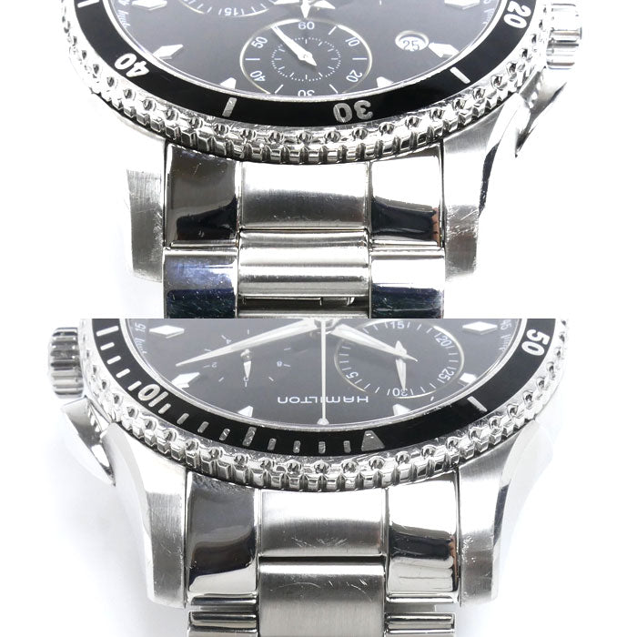 HAMILTON ハミルトン ジャズマスター 腕時計 電池式 H37512131/H375121 シービュークロノ メンズ【中古】