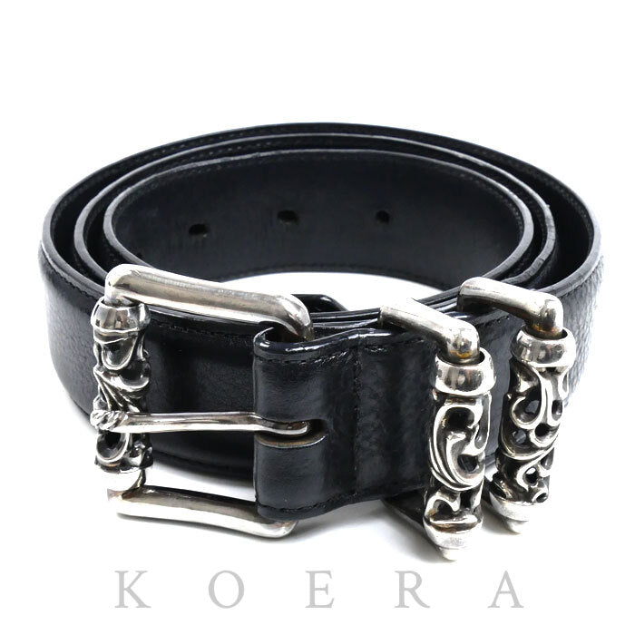CHROME HEARTS クロムハーツ 3PC ローラー 1.5inch ベルト 2241-304-2200-0990 36 メンズ 925【中古】