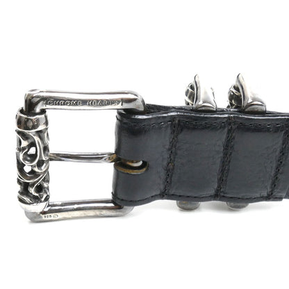 CHROME HEARTS クロムハーツ 3PC ローラー 1.5inch ベルト 2241-304-2200-0990 36 メンズ 925【中古】