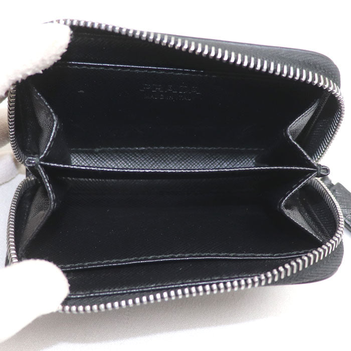 PRADA プラダ トライアングル コインケース ブラック 2MM003_QHH_F0002 IC ユニセックス【中古】