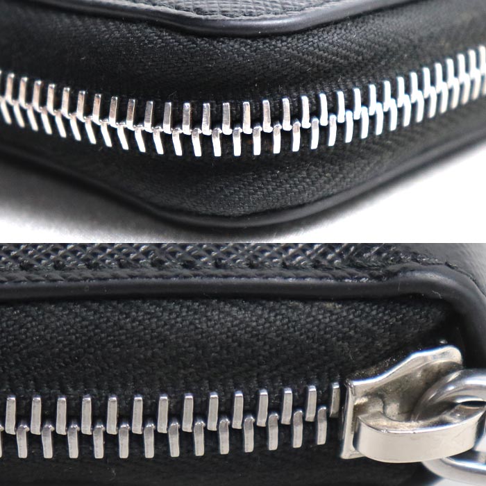 PRADA プラダ トライアングル コインケース ブラック 2MM003_QHH_F0002 IC ユニセックス【中古】