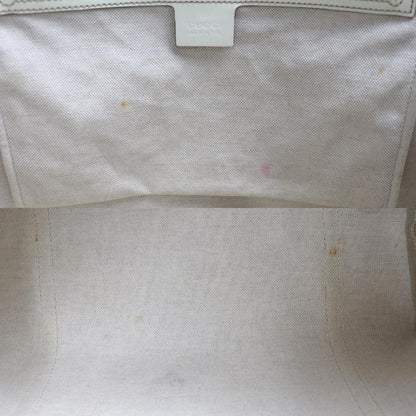 GUCCI グッチ GGスプリーム トートバッグ ベージュ×ホワイト 197953 レディース【中古】