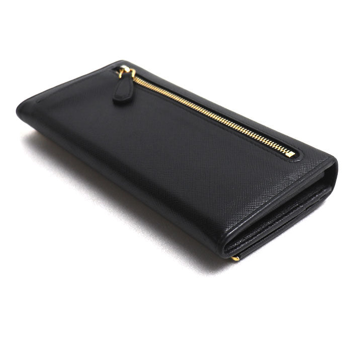 PRADA プラダ サフィアーノ 長財布 ブラック 1MH132 QME F0002 レディース【中古】