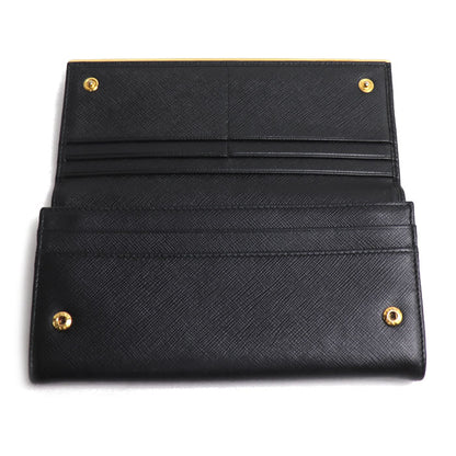 PRADA プラダ サフィアーノ 長財布 ブラック 1MH132 QME F0002 レディース【中古】