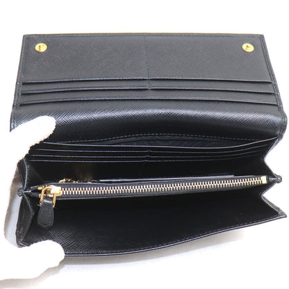 PRADA プラダ サフィアーノ 長財布 ブラック 1MH132 QME F0002 レディース【中古】