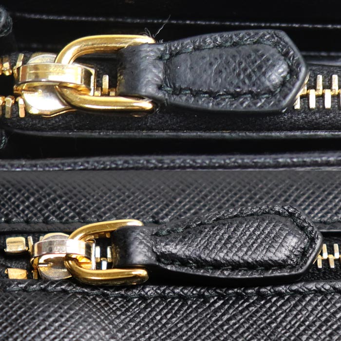 PRADA プラダ サフィアーノ 長財布 ブラック 1MH132 QME F0002 レディース【中古】