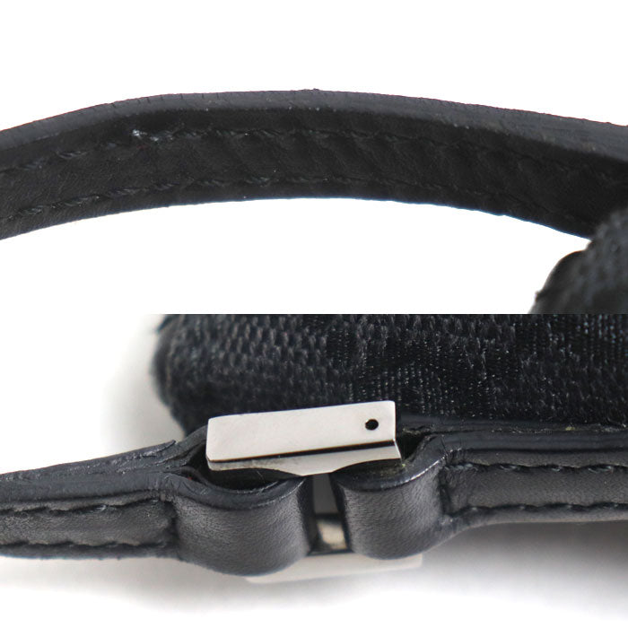 GUCCI グッチ GGキャンバス ポーチ ブラック 07198 ハンドバッグ レディース【中古】