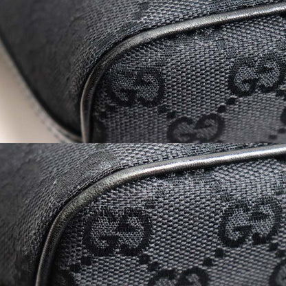 GUCCI グッチ GGキャンバス ポーチ ブラック 07198 ハンドバッグ レディース【中古】
