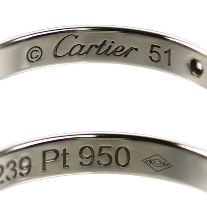 CARTIER カルティエ Pt950プラチナ 1895 クラシック ウェディング 3Pダイヤ リング・指輪 B4058351 ダイヤモンド 11号 51 2.8g レディース【中古】【美品】