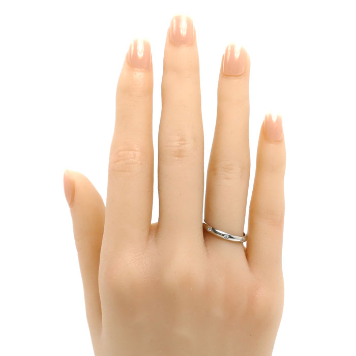 CARTIER カルティエ Pt950プラチナ 1895 クラシック ウェディング 3Pダイヤ リング・指輪 B4058351 ダイヤモンド 11号 51 2.8g レディース【中古】【美品】