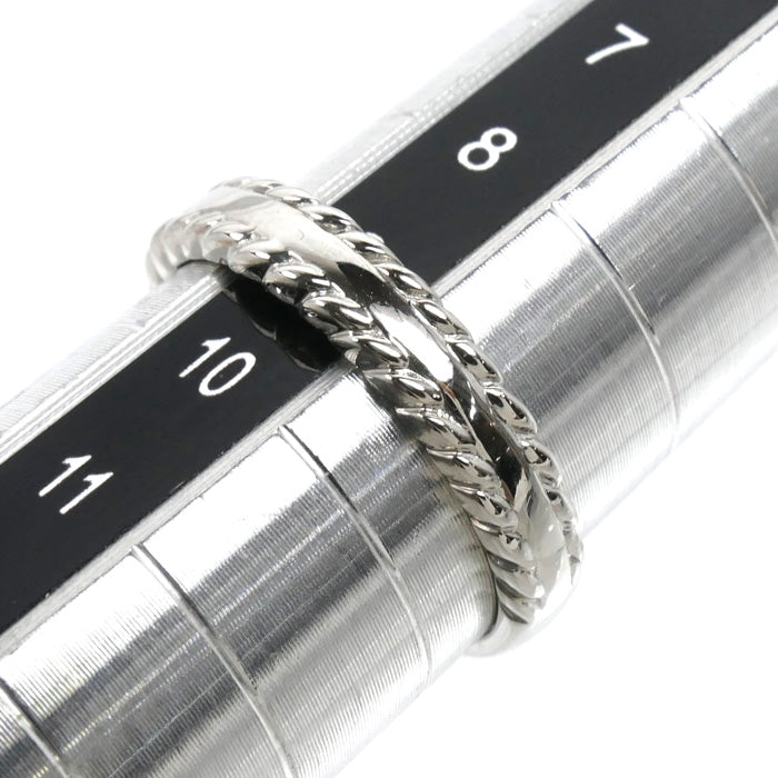 Dior ディオール Pt950プラチナ リング・指輪 9号 4.1g レディース【中古】【美品】