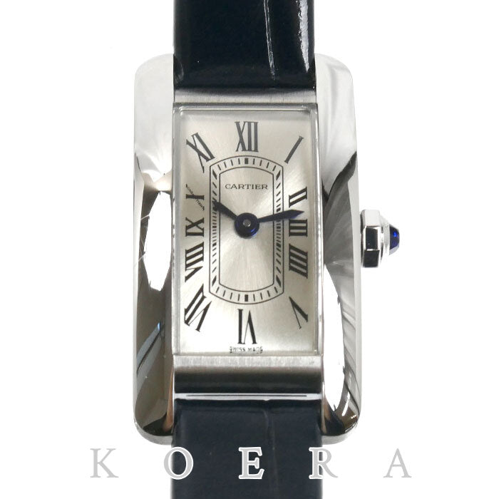 CARTIER カルティエ タンク アメリカン ミニ 腕時計 電池式 WSTA0116 レディース【中古】【美品】