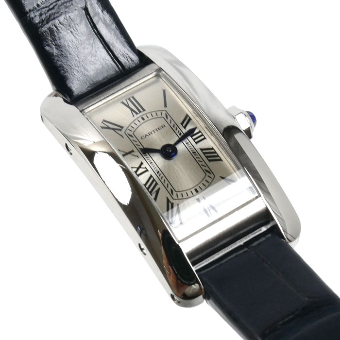 CARTIER カルティエ タンク アメリカン ミニ 腕時計 電池式 WSTA0116 レディース【中古】【美品】