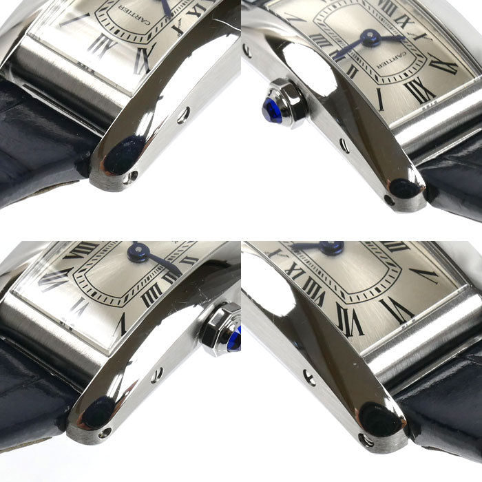 CARTIER カルティエ タンク アメリカン ミニ 腕時計 電池式 WSTA0116 レディース【中古】【美品】