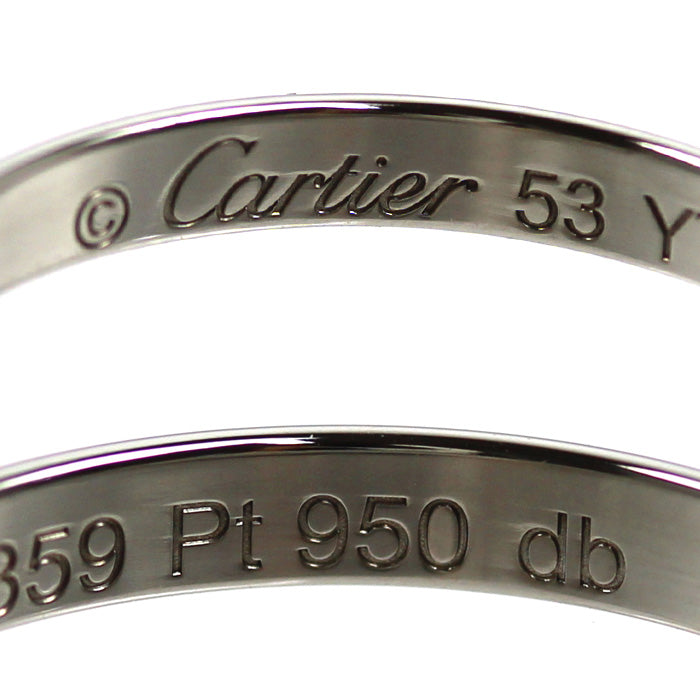 CARTIER カルティエ Pt950プラチナ 1895 クラシック ウェディング リング・指輪 B4012553 13号 53 2.9g レディース【中古】【美品】