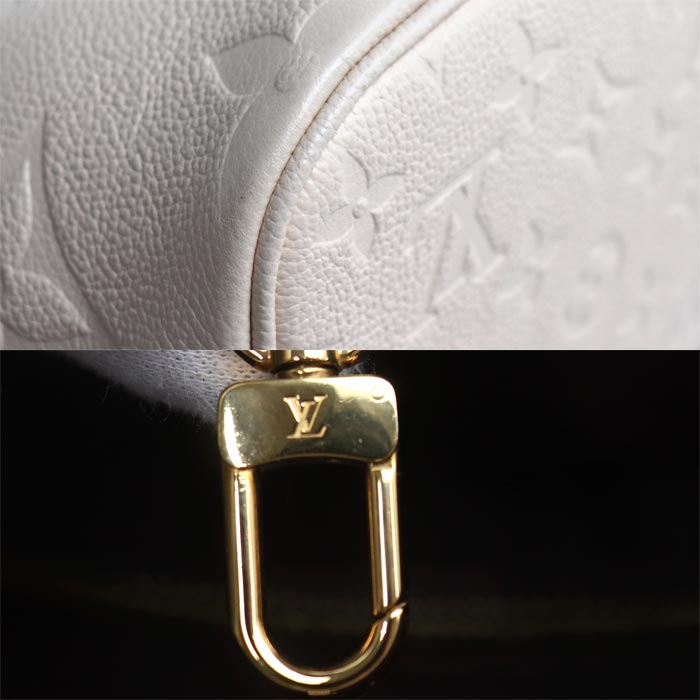 LOUIS VUITTON ルイ・ヴィトン ネヴァーフルMM トートバッグ モノグラム・アンプラント クレーム M46676 IC レディース【中古】【美品】