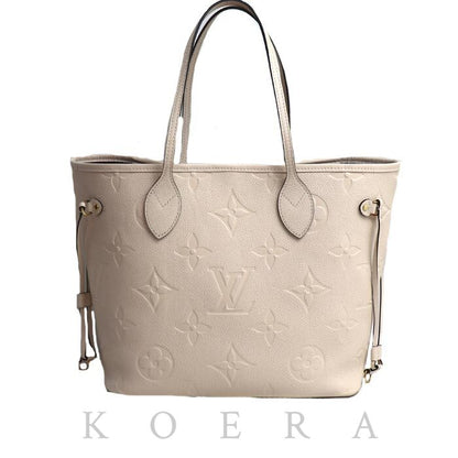 LOUIS VUITTON ルイ・ヴィトン ネヴァーフルMM トートバッグ モノグラム・アンプラント クレーム M46676 IC レディース【中古】【美品】