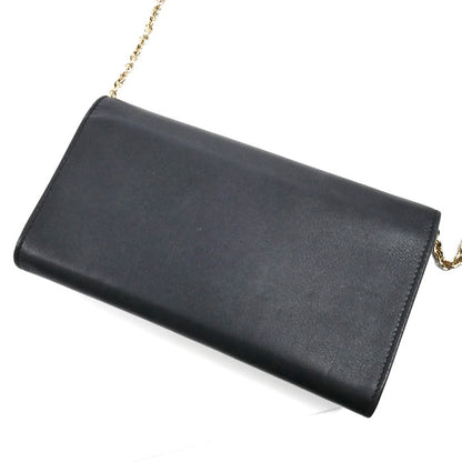 Salvatore Ferragamo サルヴァトーレフェラガモ チェーンウォレット 長財布 ブラック 22 D265 レディース【中古】