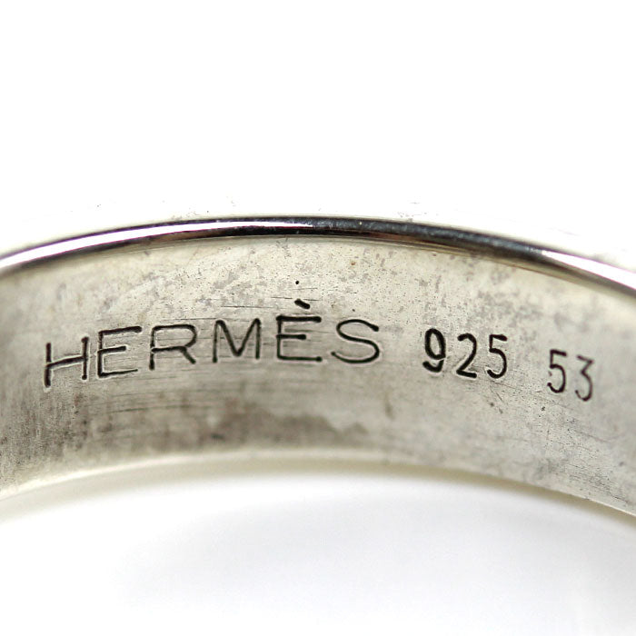 HERMES エルメス シルバー925 750 サンチュール リング・指輪 12.5号 53 4.4g ヴィンテージ レディース【中古】