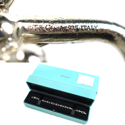 TIFFANY&Co. ティファニー シルバー925 ハードウェア スモールリンク ブレスレット 60153084 16.4g 18cm レディース【中古】