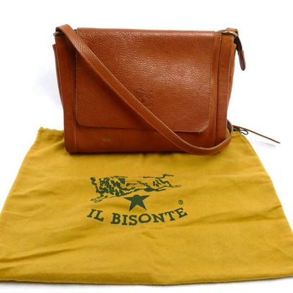 IL BISONTE イルビゾンテ ショルダーバッグ ブラウン レディース【中古】