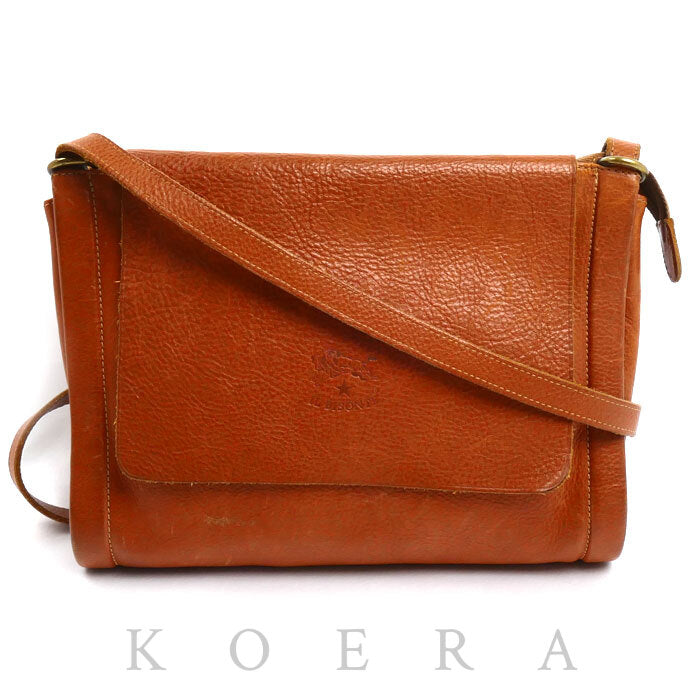 IL BISONTE イルビゾンテ ショルダーバッグ ブラウン レディース【中古】