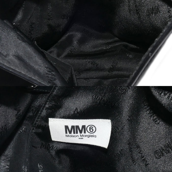 MAISON MARGIELA メゾンマルジェラ MM6 ジャパニーズ スモール ハンドバッグ ブラック レディース【中古】