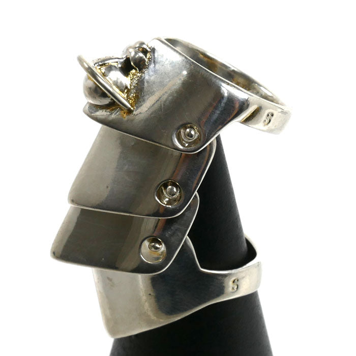 Vivienne Westwood ヴィヴィアンウエストウッド シルバー925 アーマー リング・指輪 12号 19.2g ヴィンテージ ユニセックス【中古】