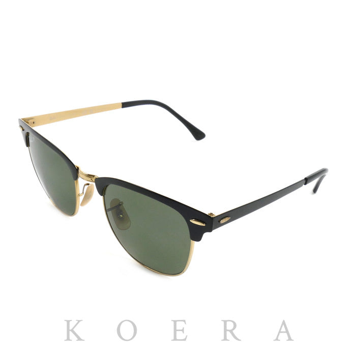 Ray-Ban レイバン クラブマスター サングラス ブラック ゴールド RB3716 187/58 51□21 145 3P メンズ【中古】