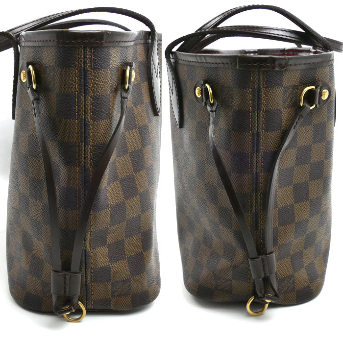 LOUIS VUITTON ルイ・ヴィトン ネヴァーフルPM トートバッグ ダミエ ブラウン N51109 VI0059 レディース【中古】