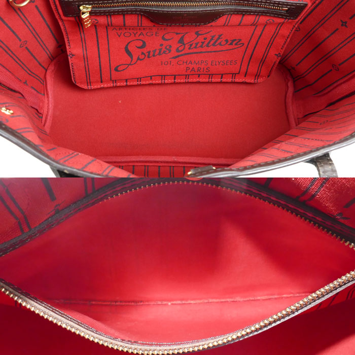 LOUIS VUITTON ルイ・ヴィトン ネヴァーフルPM トートバッグ ダミエ ブラウン N51109 VI0059 レディース【中古】
